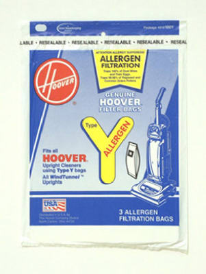 3PK Hoover Y Allerg Bag