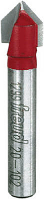 3/8" 2 Flute V-Gr Bit