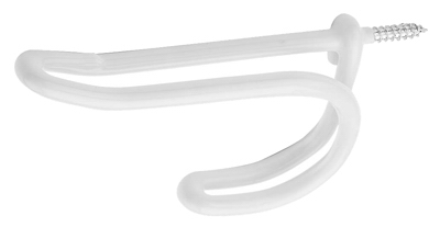 2PK WHT Coat/Hat Hook