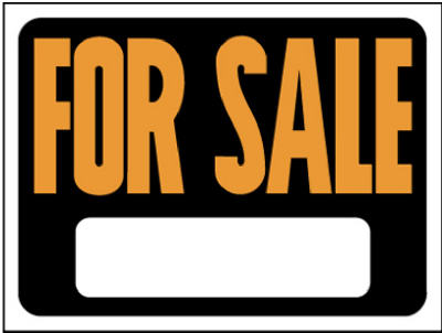 9x12 Plas For Sale Sign