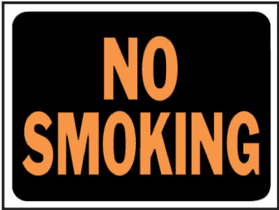 9x12 No Smoking Sign