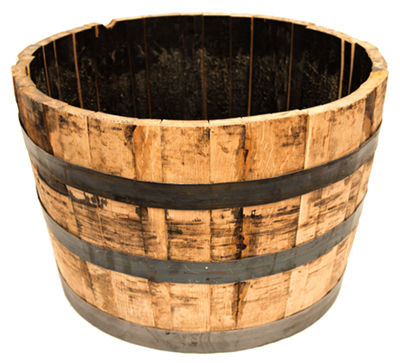 Half Oak Barrel Planter