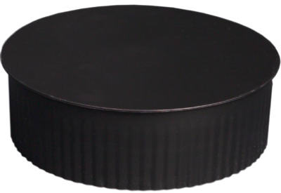 7" BLK Crimp Tee Cap
