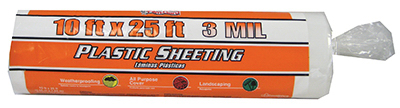 10x25 3Mil CLR Sheeting