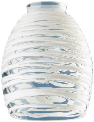 CLR/WHT Rop Glass Shade