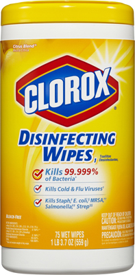 75CT Clorox Lemon Wipes