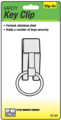 SS SlipOn Key Clip/Ring