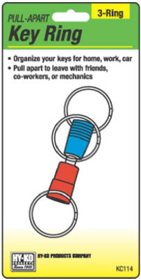 3WY Pull Apart Key Ring
