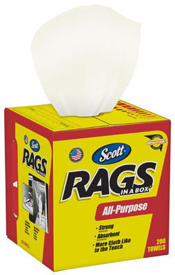 200PK Boxed WHT Rag