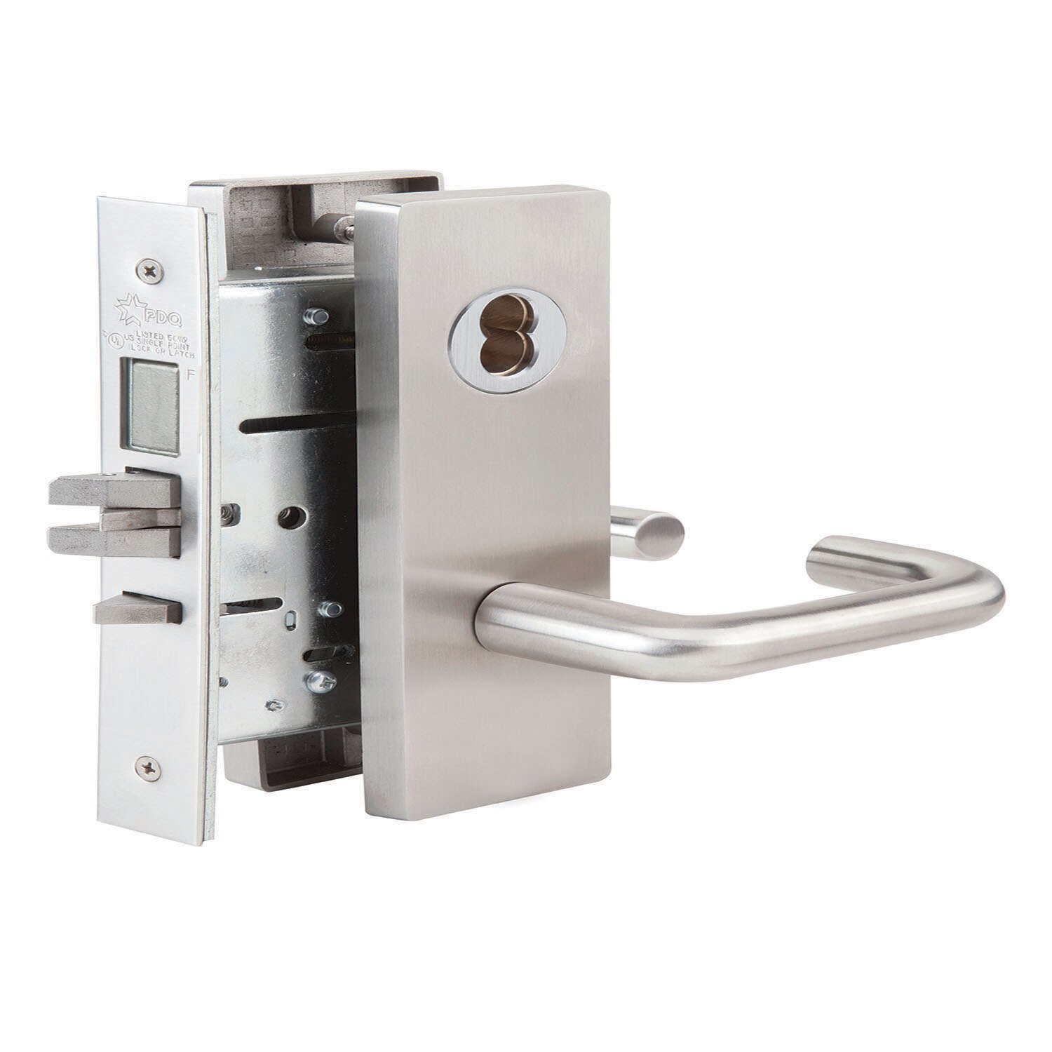 Lockset, Mortise, Corridor Function, Wide Escutcheon Trim