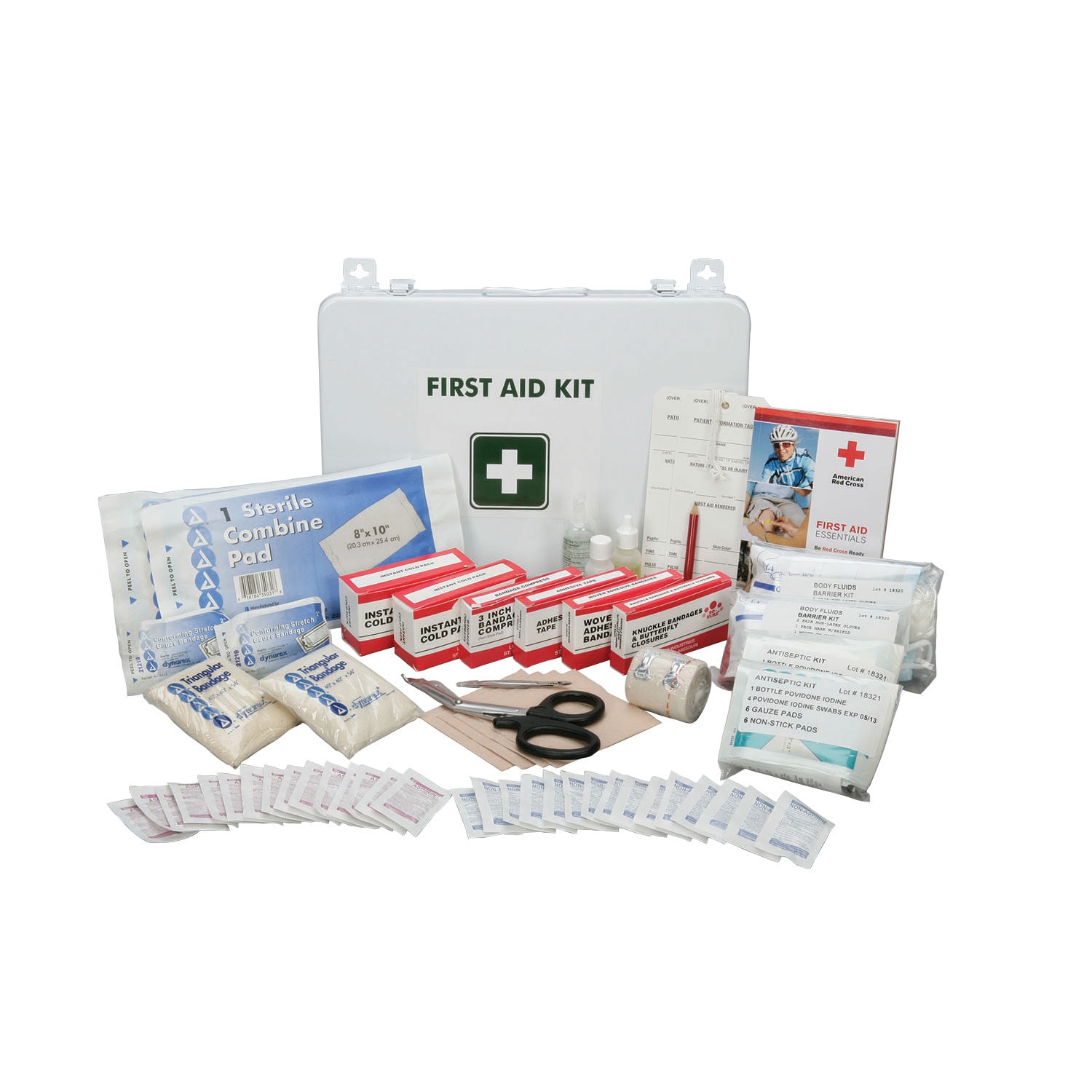 Kit, First Aid, Industrial/Construction Use, Metal Box, 10" x 14-1/2" x 2-3/4"