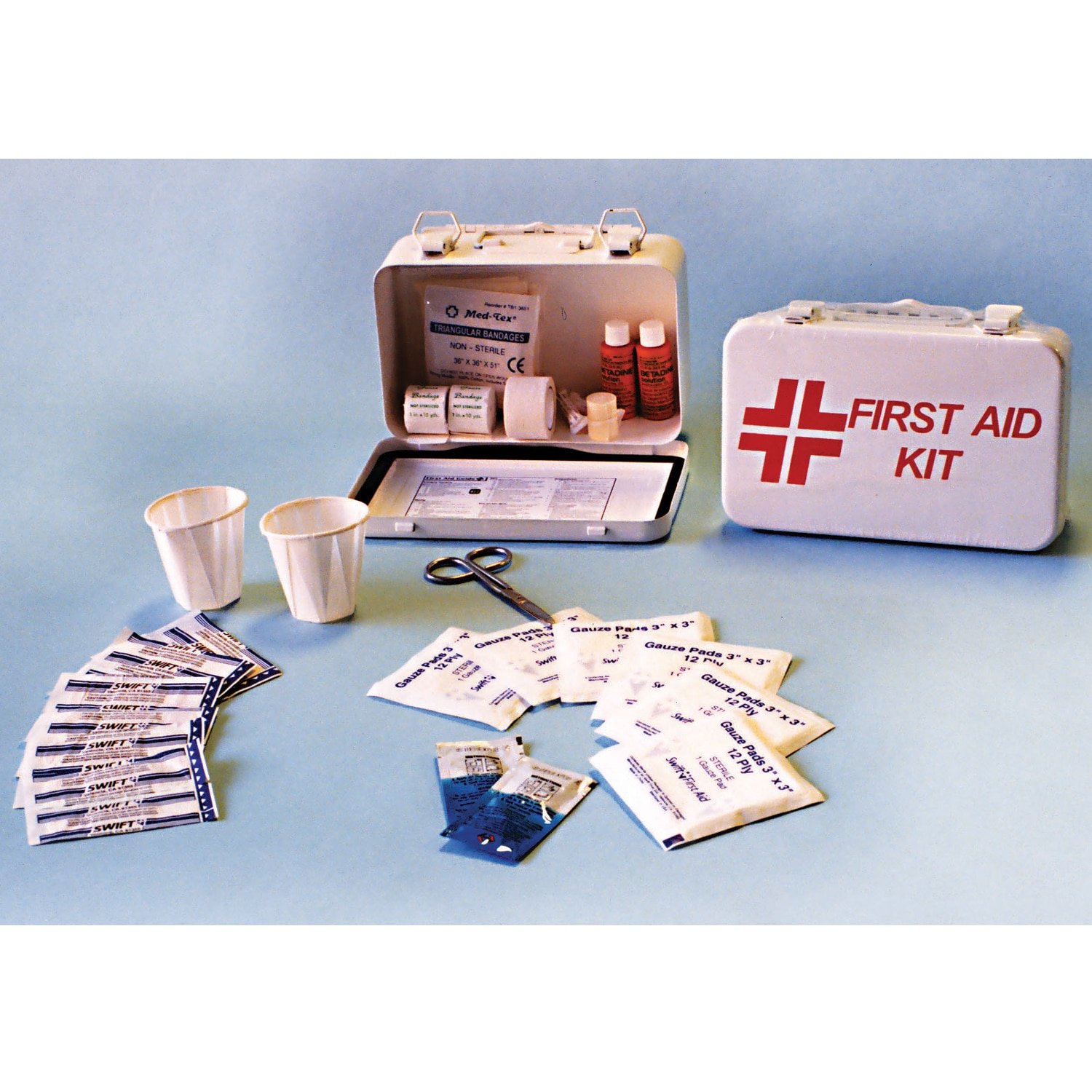Kit, First Aid, Commercial Auto Use, 7.75"W x 2.5"D x 5"L
