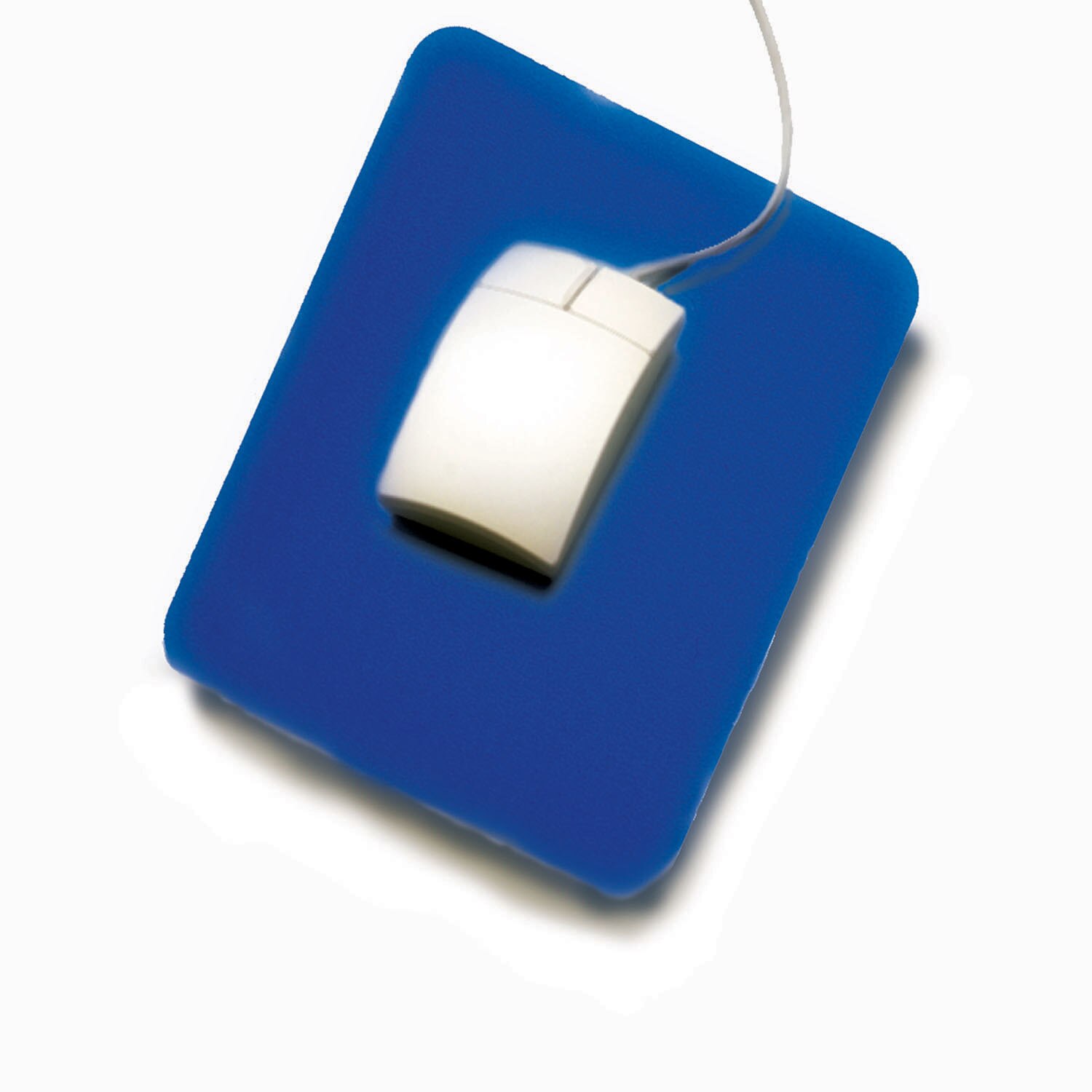 Pad, Mouse, Cloth Surface, Rubber-backed, Blue, 9-3/8" X 7-7/8"