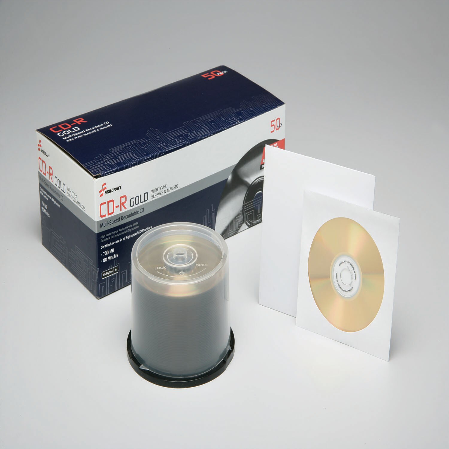Compact Disc, Recordable, Gold, Sleeves and Mailers