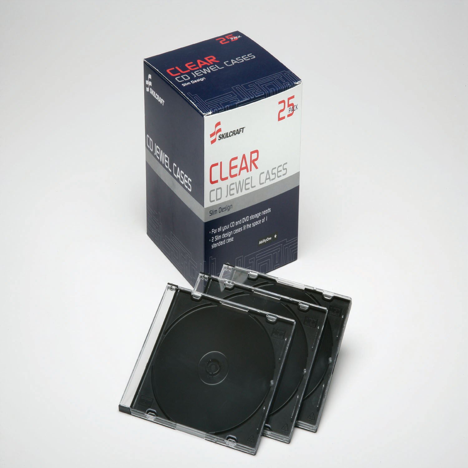 CD/DVD Case, Slim, Clear