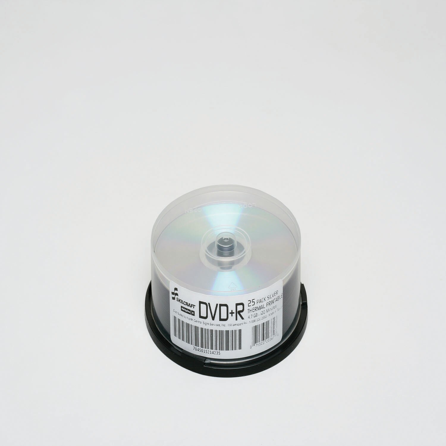 Digital Video Disc, + Recordable, 25 DVDs on Spindle, Silver
