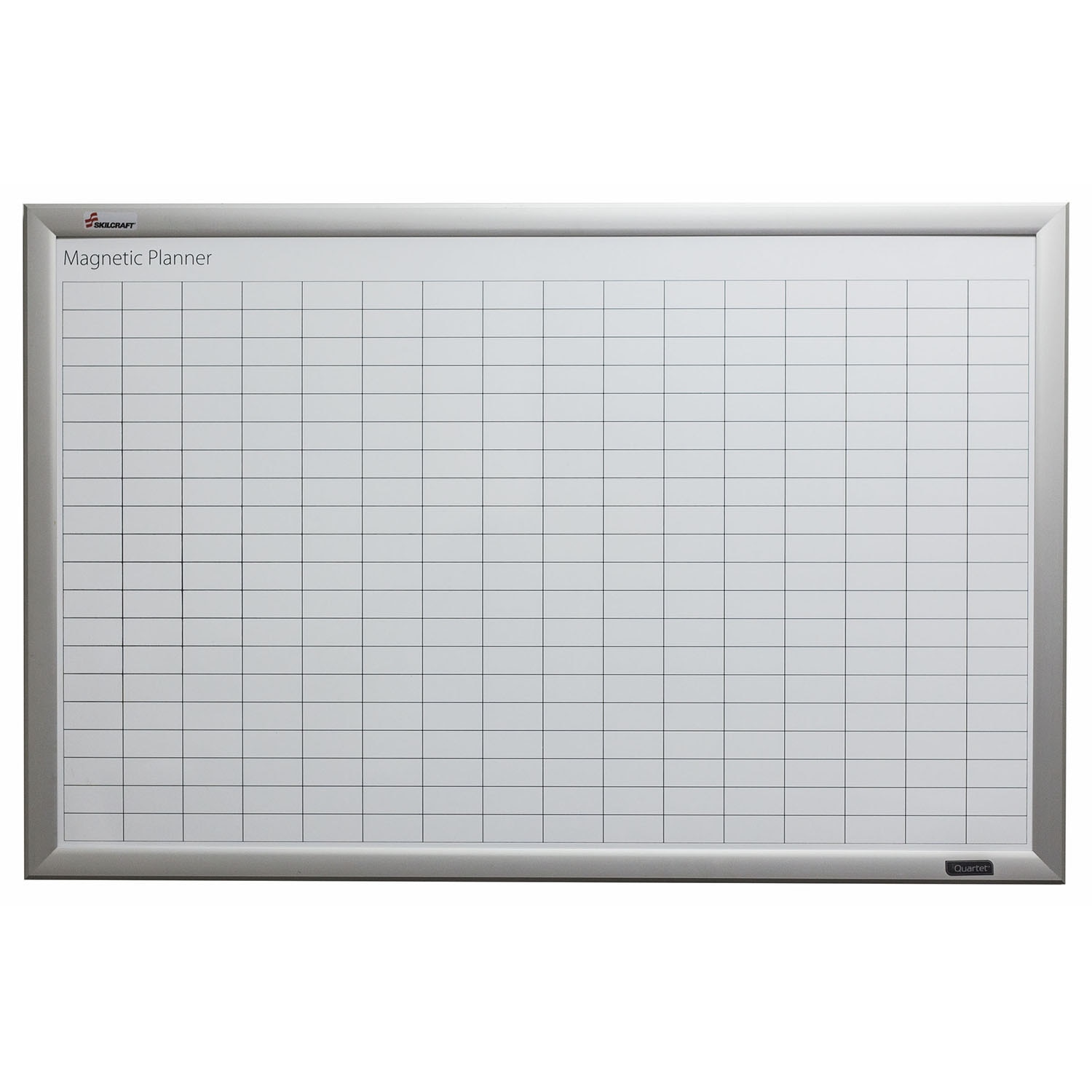 White Board, Dry Erase, Magnetic, Work/Plan Kit , Aluminum Frame, 3' x 2