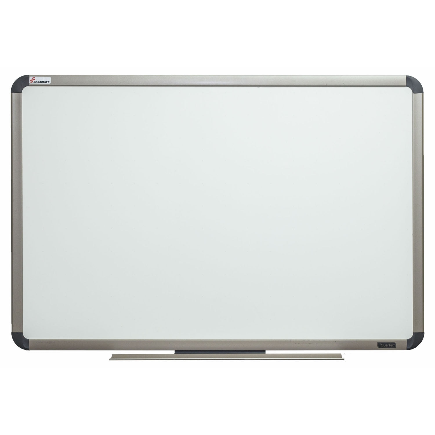 White Board, Total Erase Surface with Subtle Grid, Titanium Finish Frame, 6' x 4'