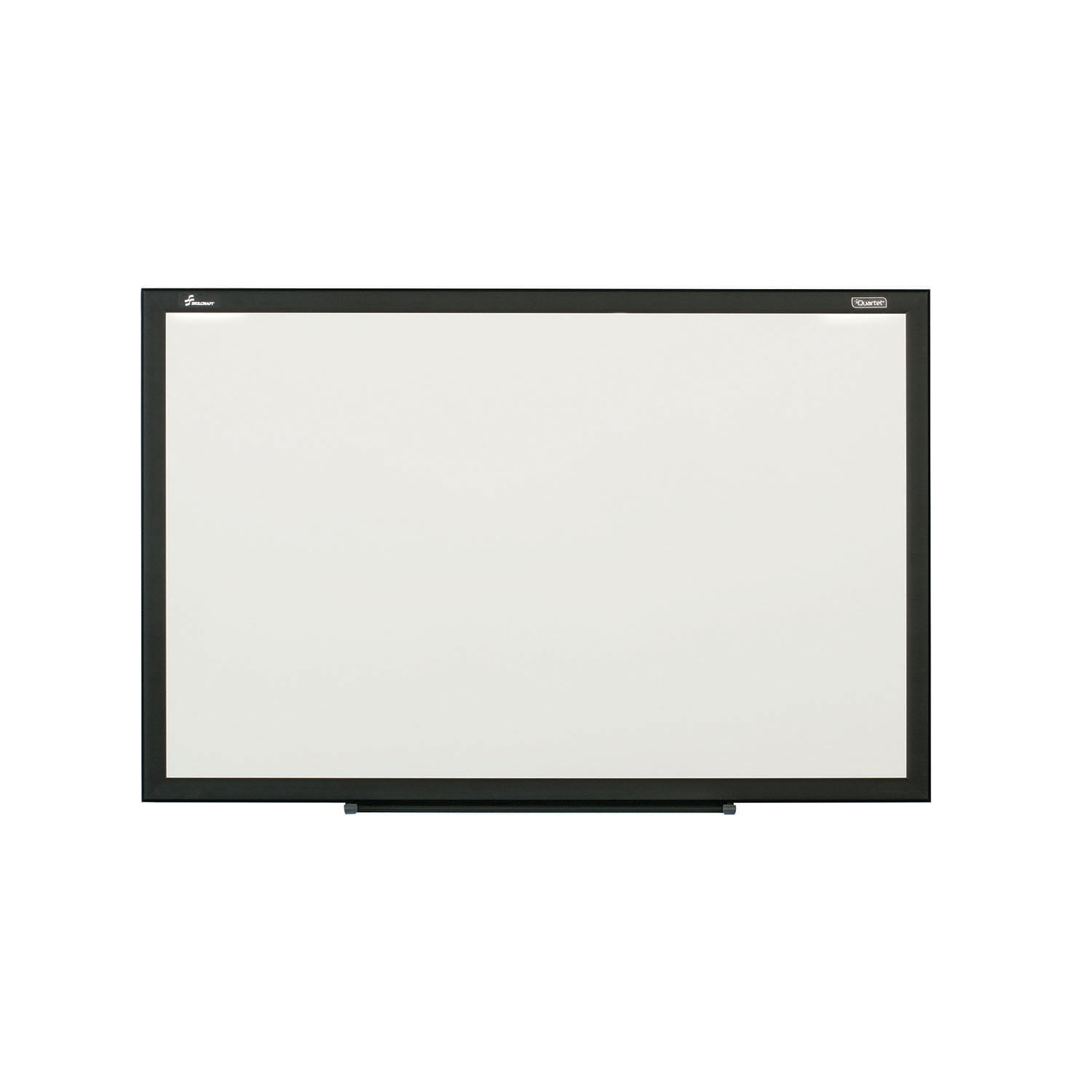 Dry Erase Whiteboard, Magnetic Porcelain Surface, Black Aluminum Frame, 4 x 3