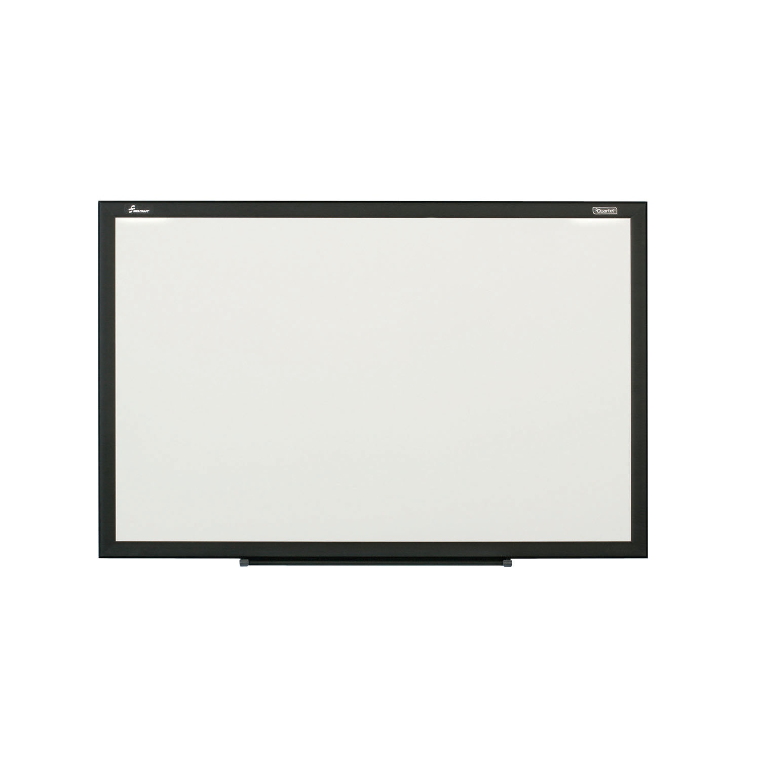 Dry Erase Whiteboard, Magnetic Painted Steel Surface, Black Aluminum Frame, 3 x 2