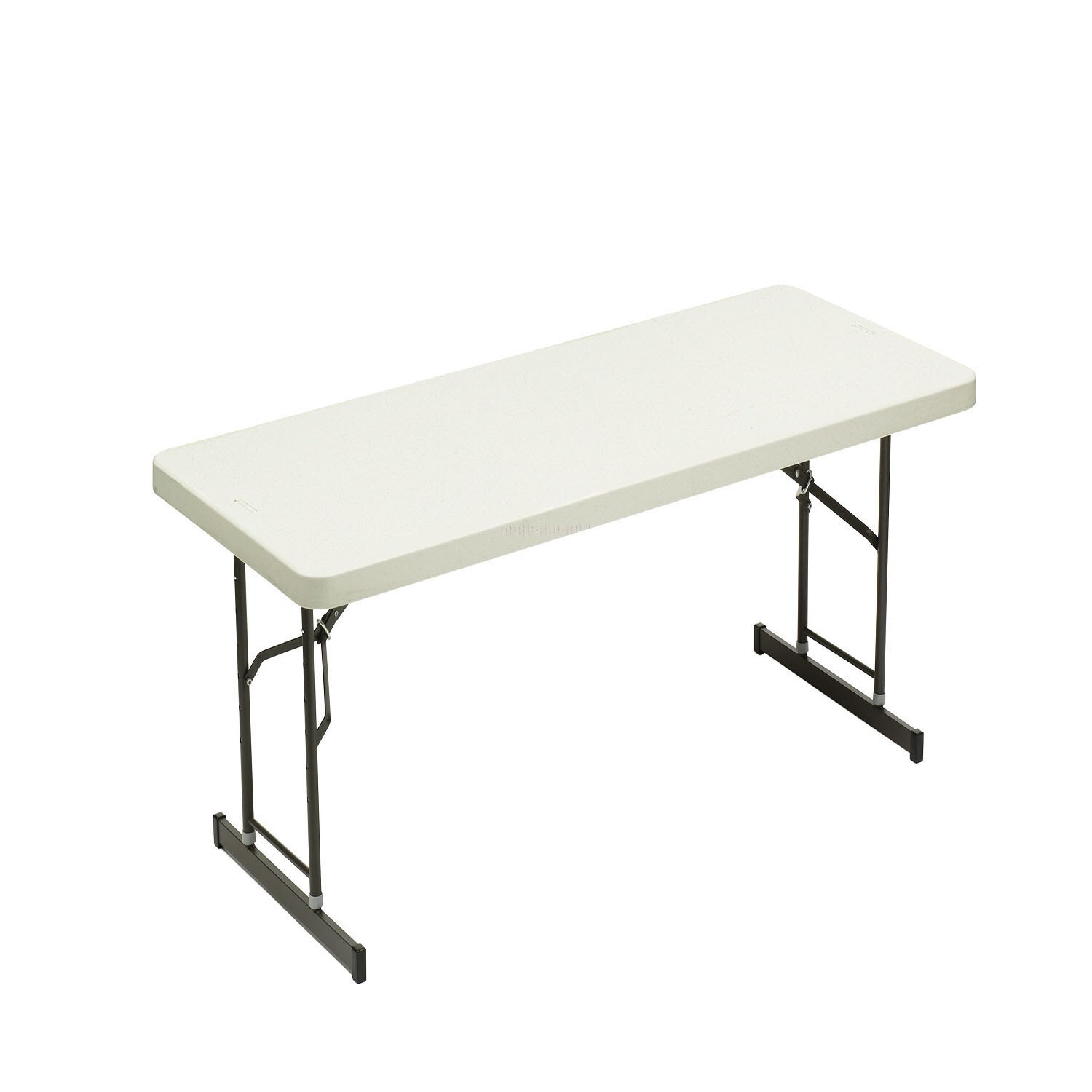 Table, Folding, Adjustable Height, Blow-Molded, Platinum, 30" x 72"