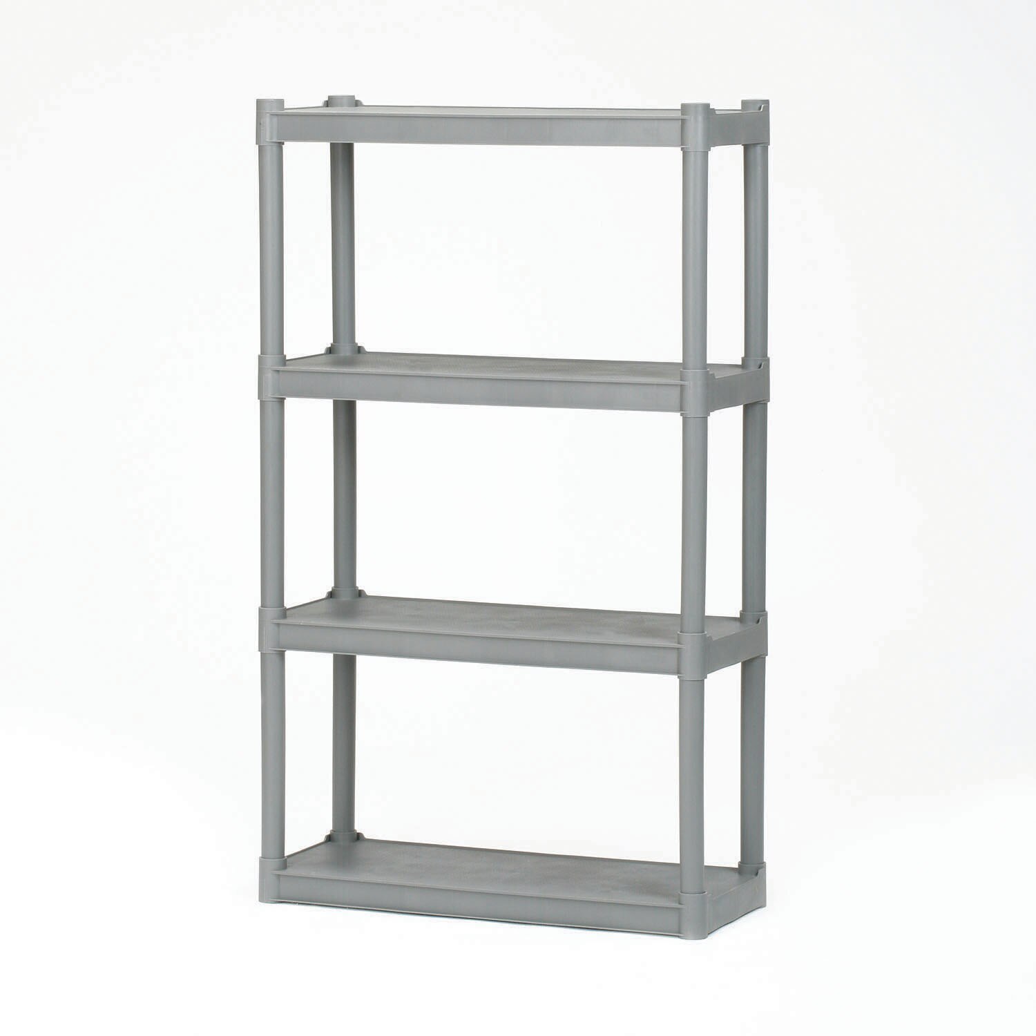 Shelf, Open Storage, 4 Shelves, 54", Charcoal