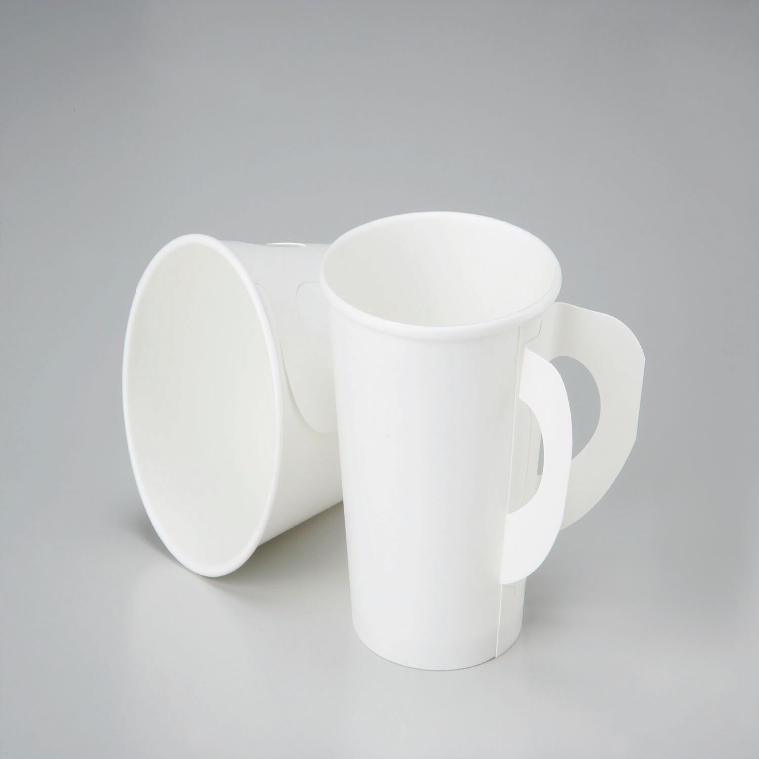 Cup, Paper, Disposable, Hot, White, 6 oz, with Handle
