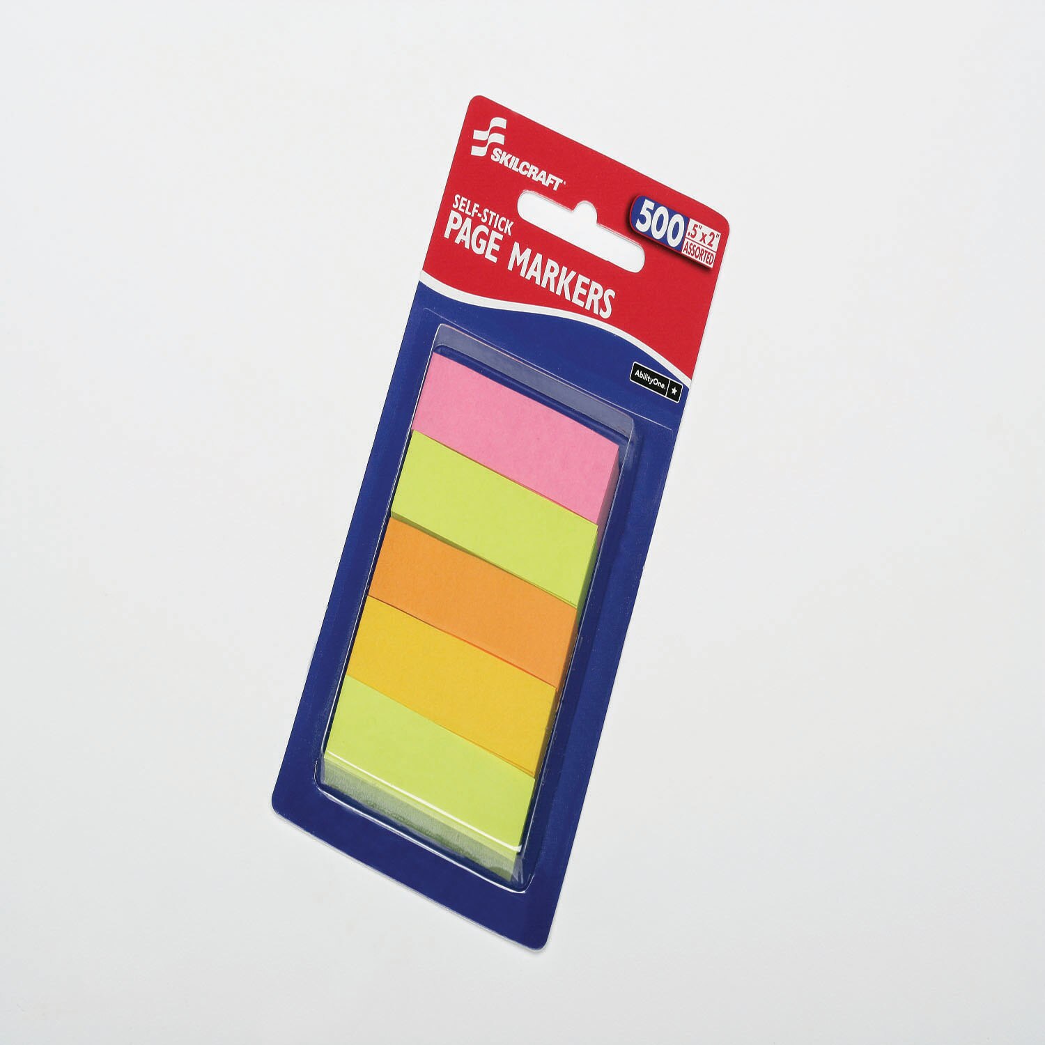 Tabs, Self-Stick, Page Makers Repositionable, .5" x 2", Assorted Colors