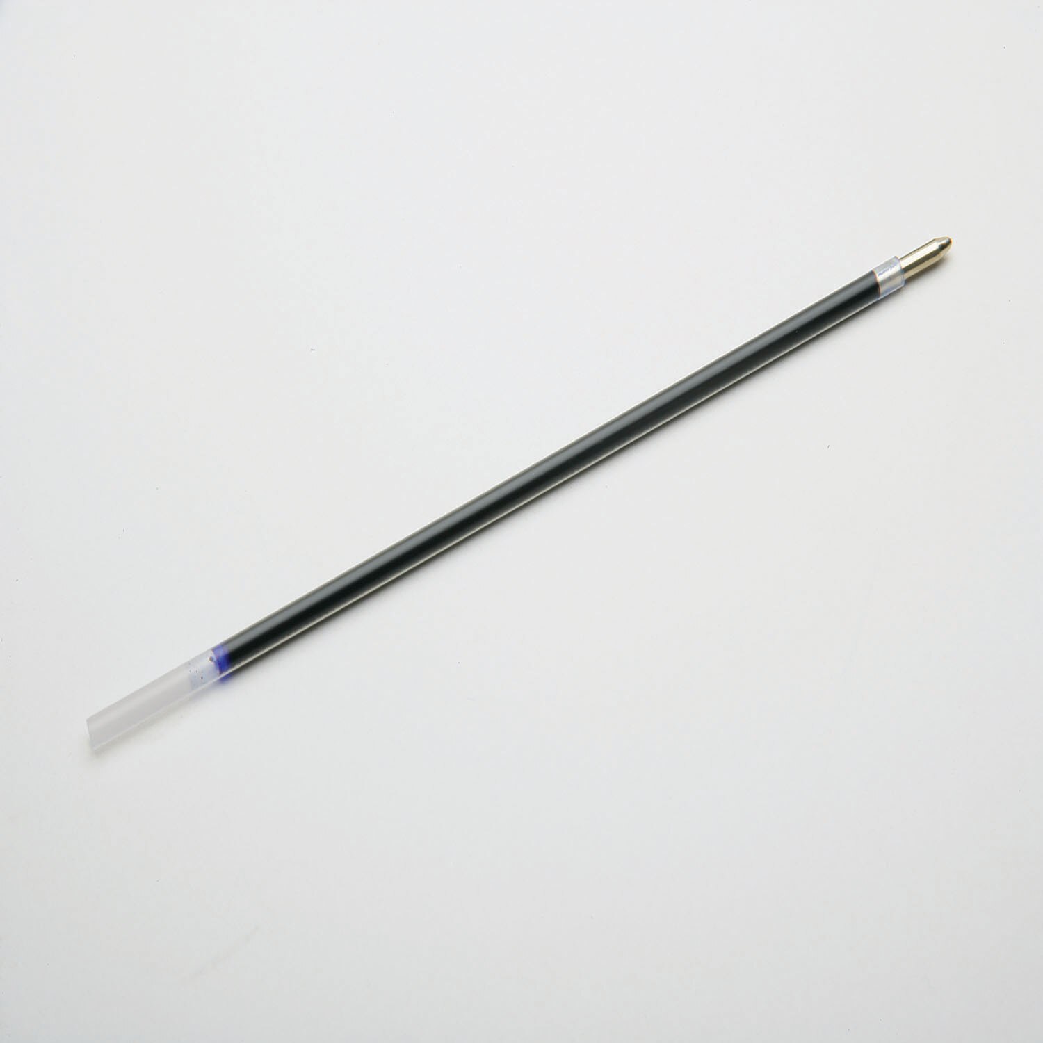Refill, Rubberized Ballpoint Stick Pen w Chain, Blue Ink, Medium Point