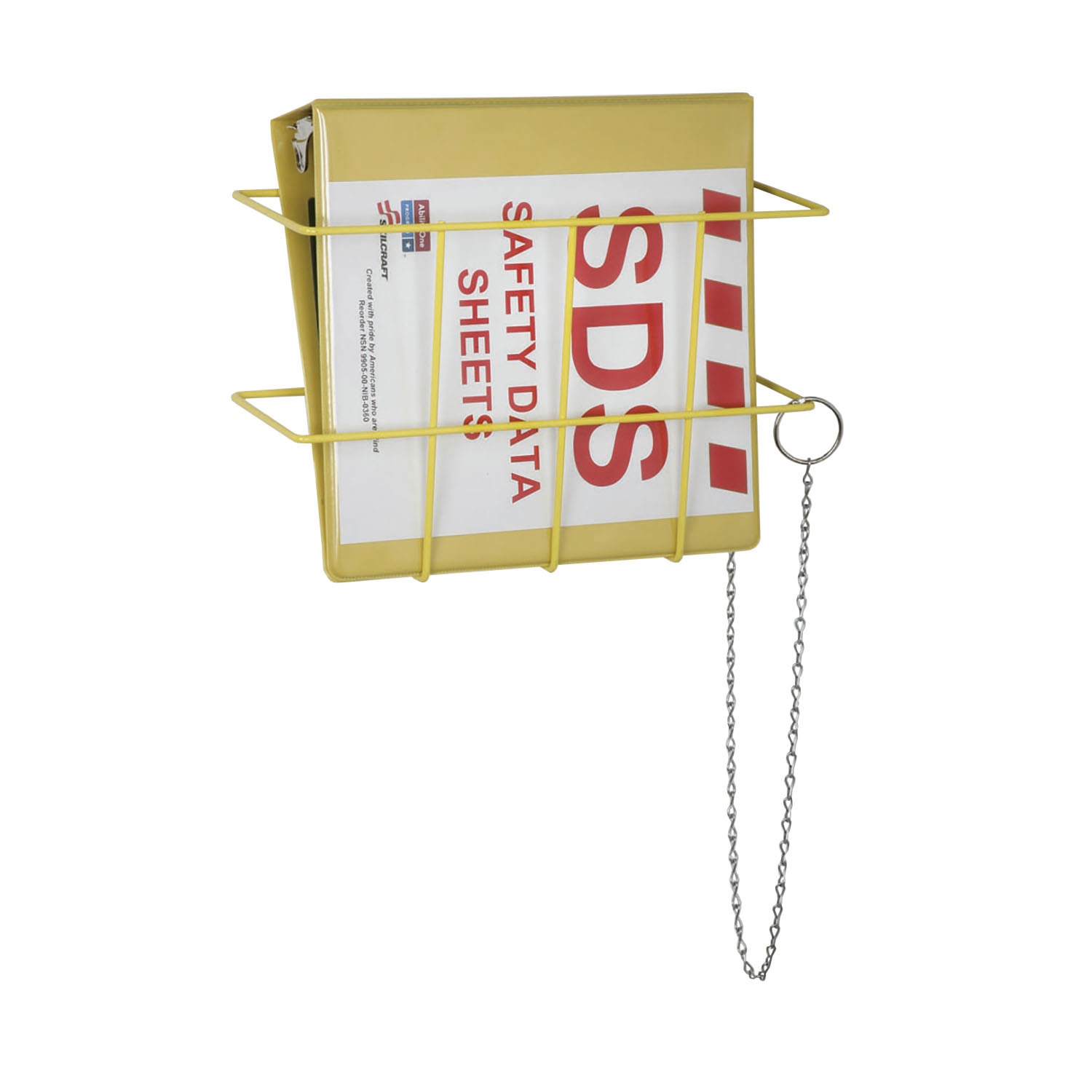 Binder with Wire Rack Holder, GHS, Safety Data Sheets