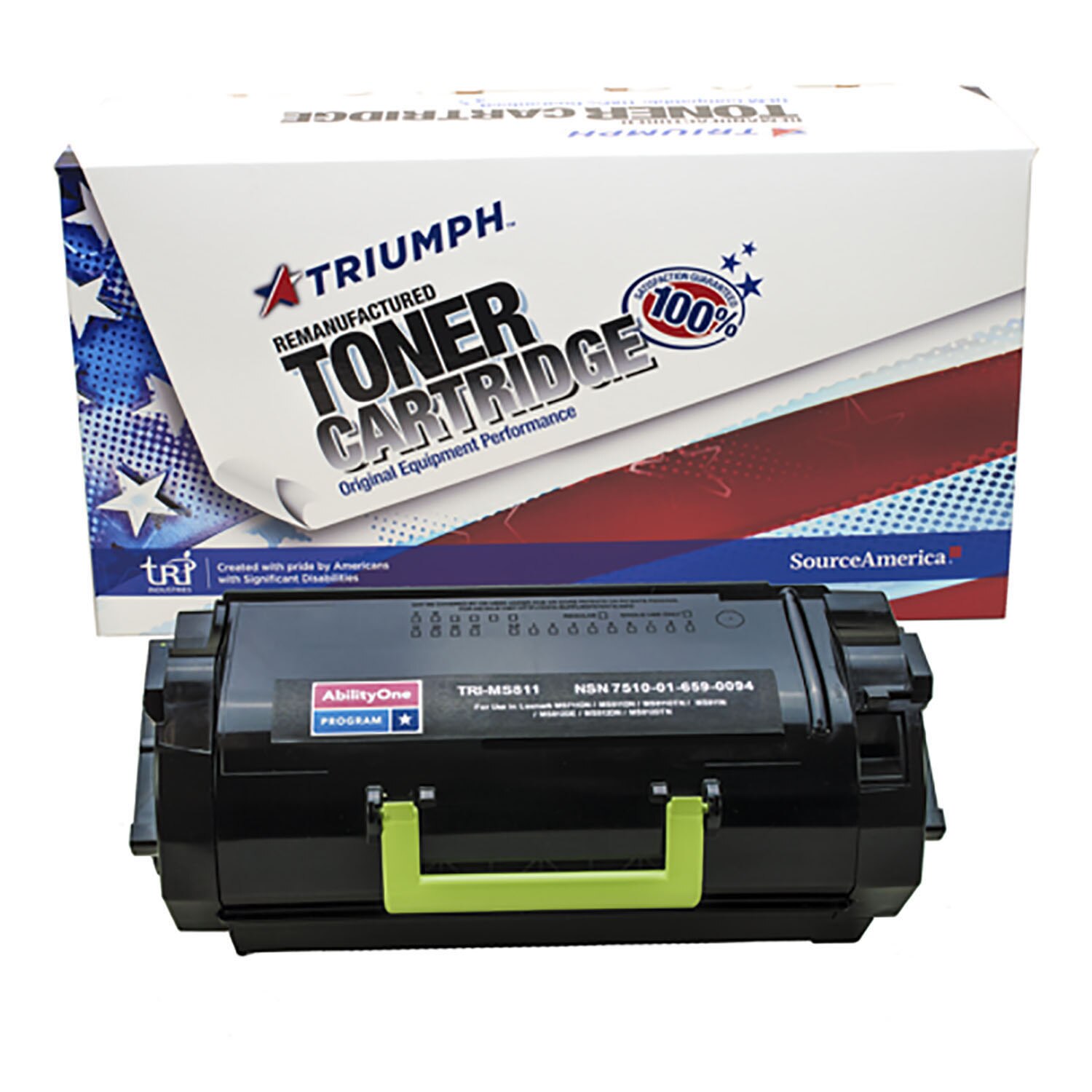 Toner Cartridge, Remanufactured Lexmark MS711/MS811/MS812, MX711/MX811/MX812 Series Compatible