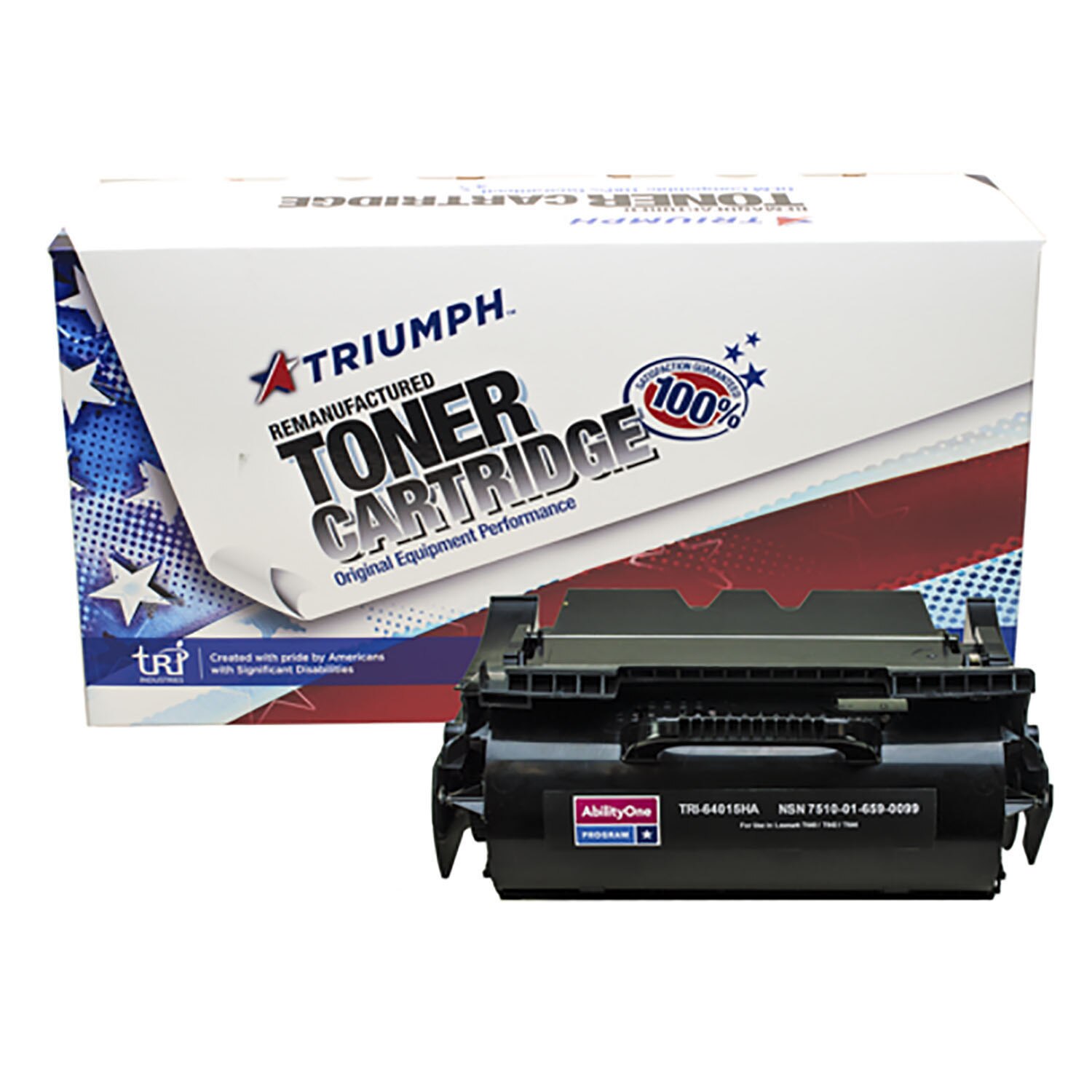 Toner Cartridge, Remanufactured Lexmark T640/T642/T644 Series Compatible