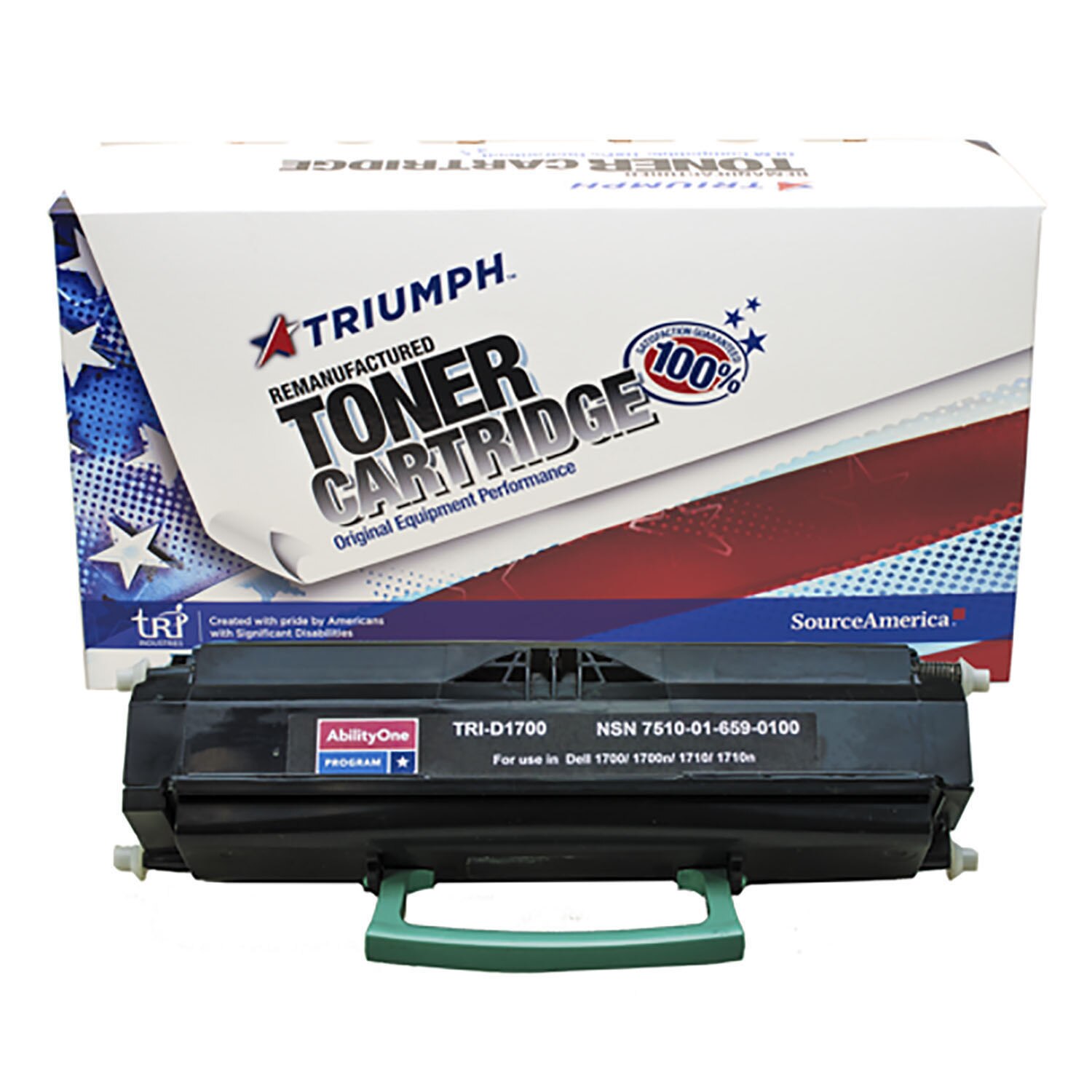 Toner Cartridge, Remanufactured Dell 1700 and 1710 Series Compatible
