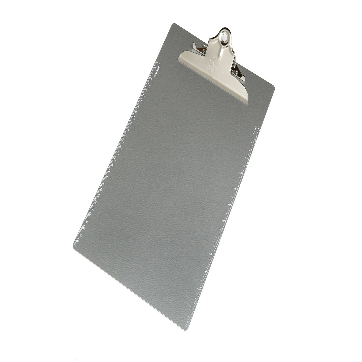 Clipboard, Aluminum, Recycled with Ruler, 9" x 15"