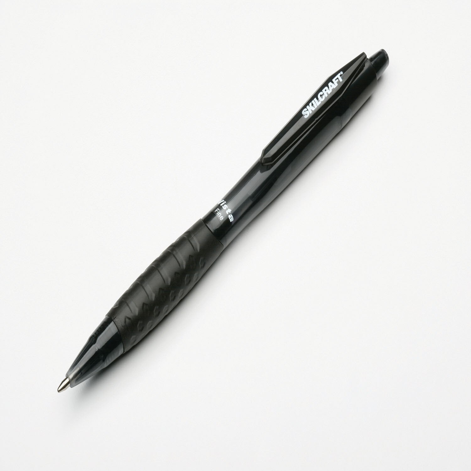 Pen, Ballpoint, Retractable, Tinted Barrel, VISTA, Black, Fine Point