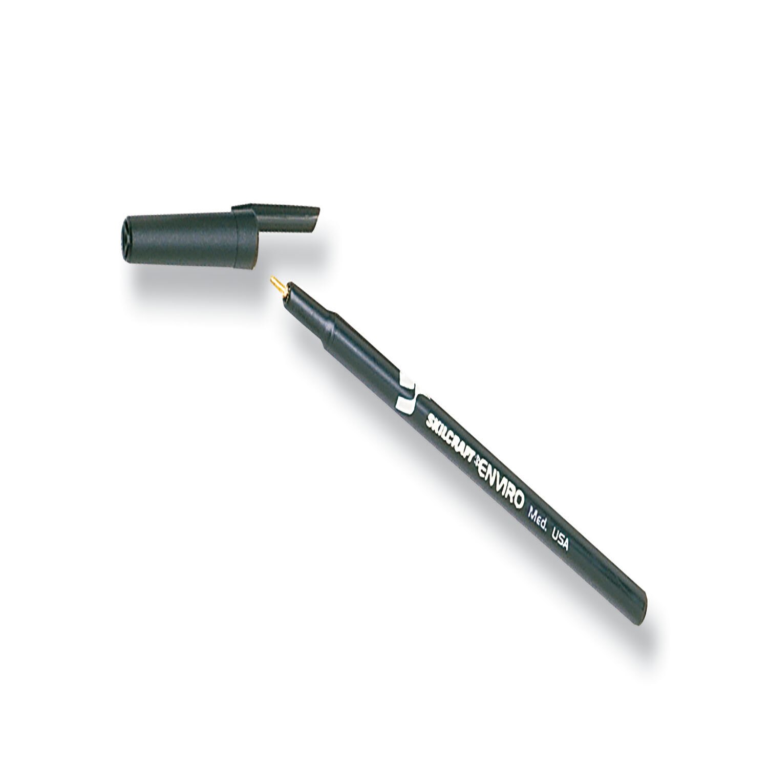 Pen, Ballpoint, Stick Type, Recycled, Black Ink, Medium Point