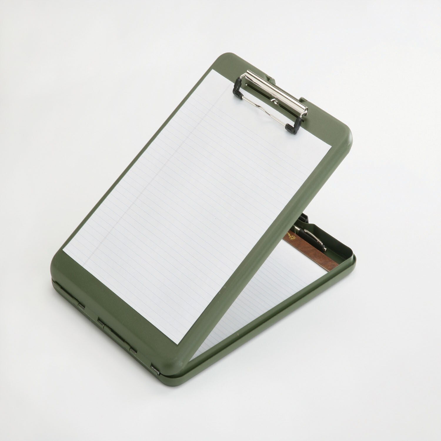 Portable Desktop Clipboard, 9-1/2" W x 1-1/2" D x 13-1/2" H, Army Green