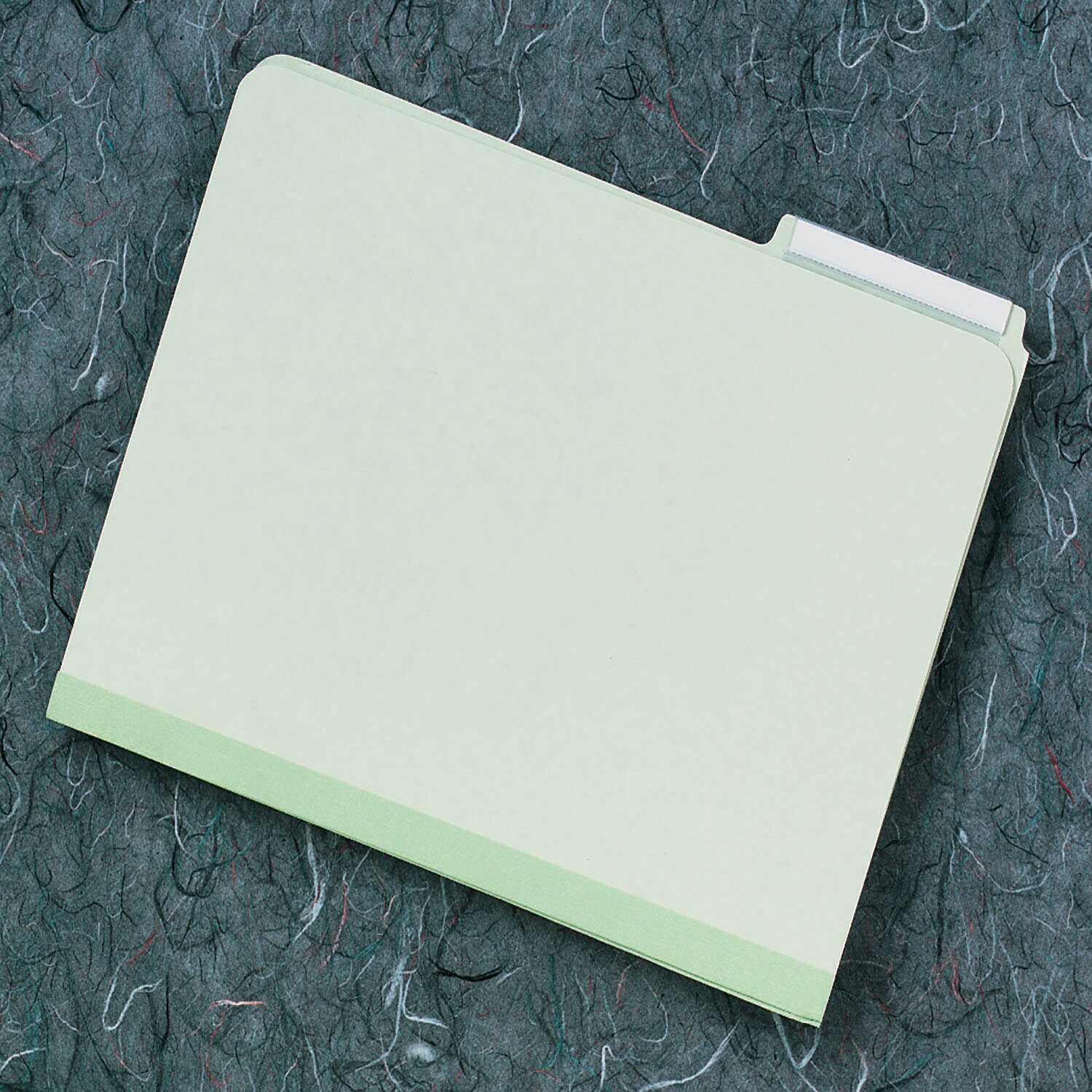 Folder, File, Pressboard, 1/3 Cut Tab, Plastic Tabs, Light Green, Letter