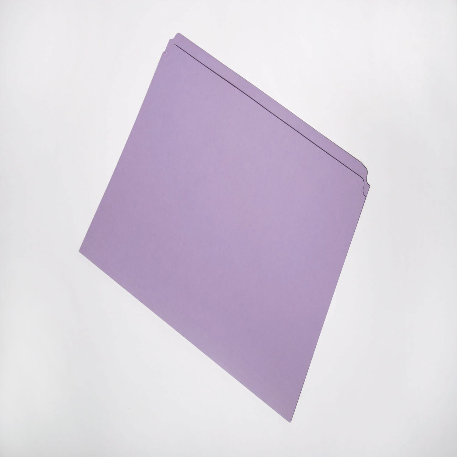 Folder, File, Straight Cut, Lavender, Letter