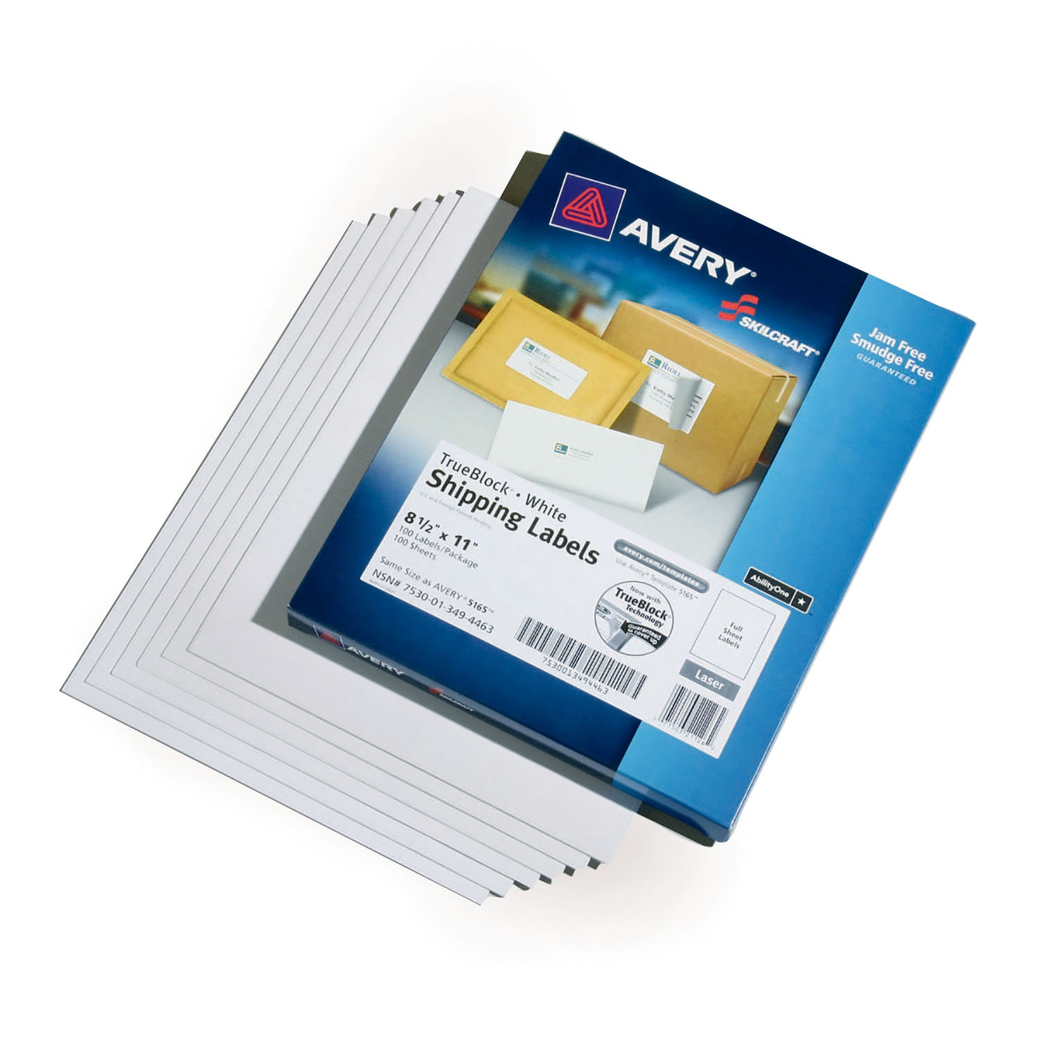 Labels, Laser, TrueBlock, White, 2" x 4"