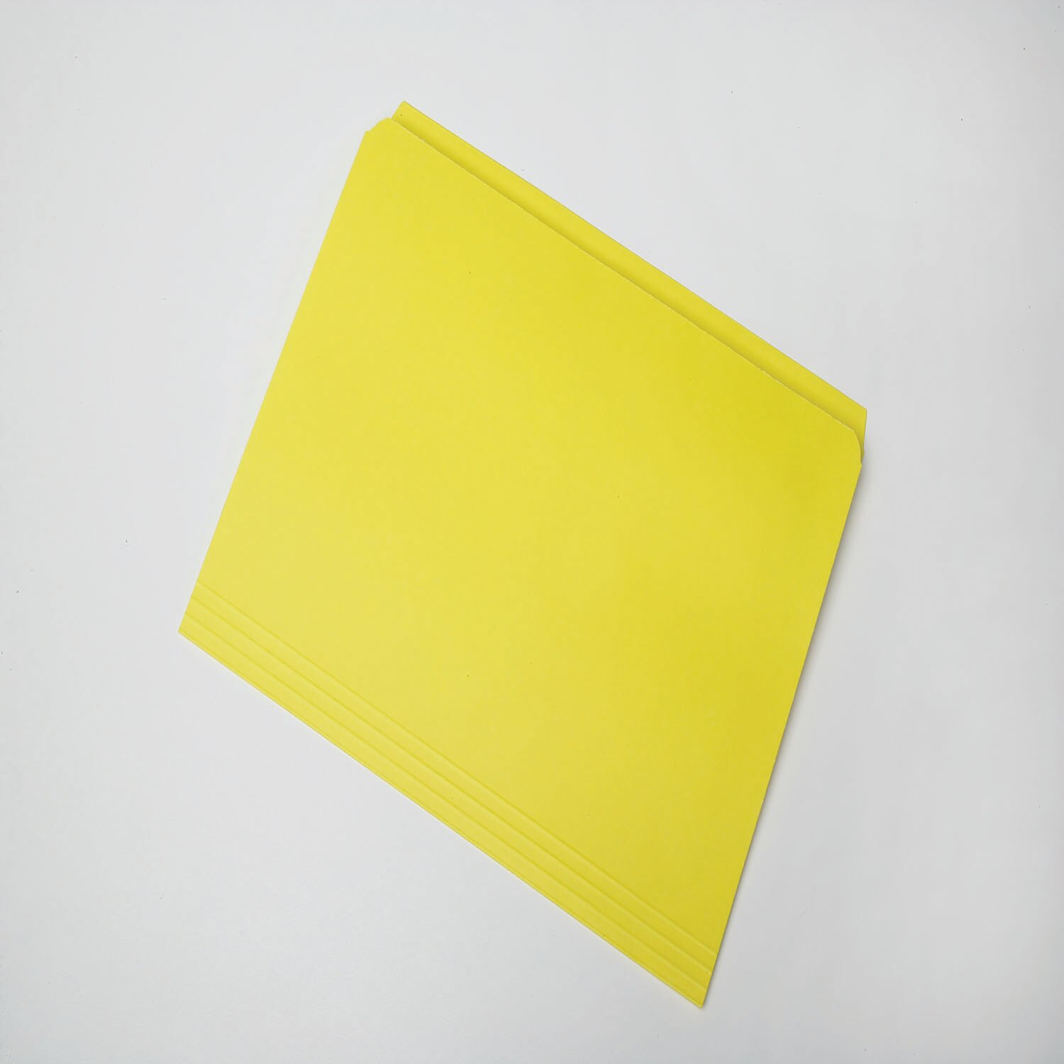 Folder, File, Straight Cut, Yellow, Letter