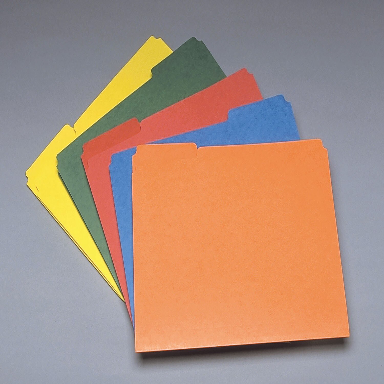 Folder, File, Inner, 1/3 Cut, Assorted Colors, Letter, Pack of 25