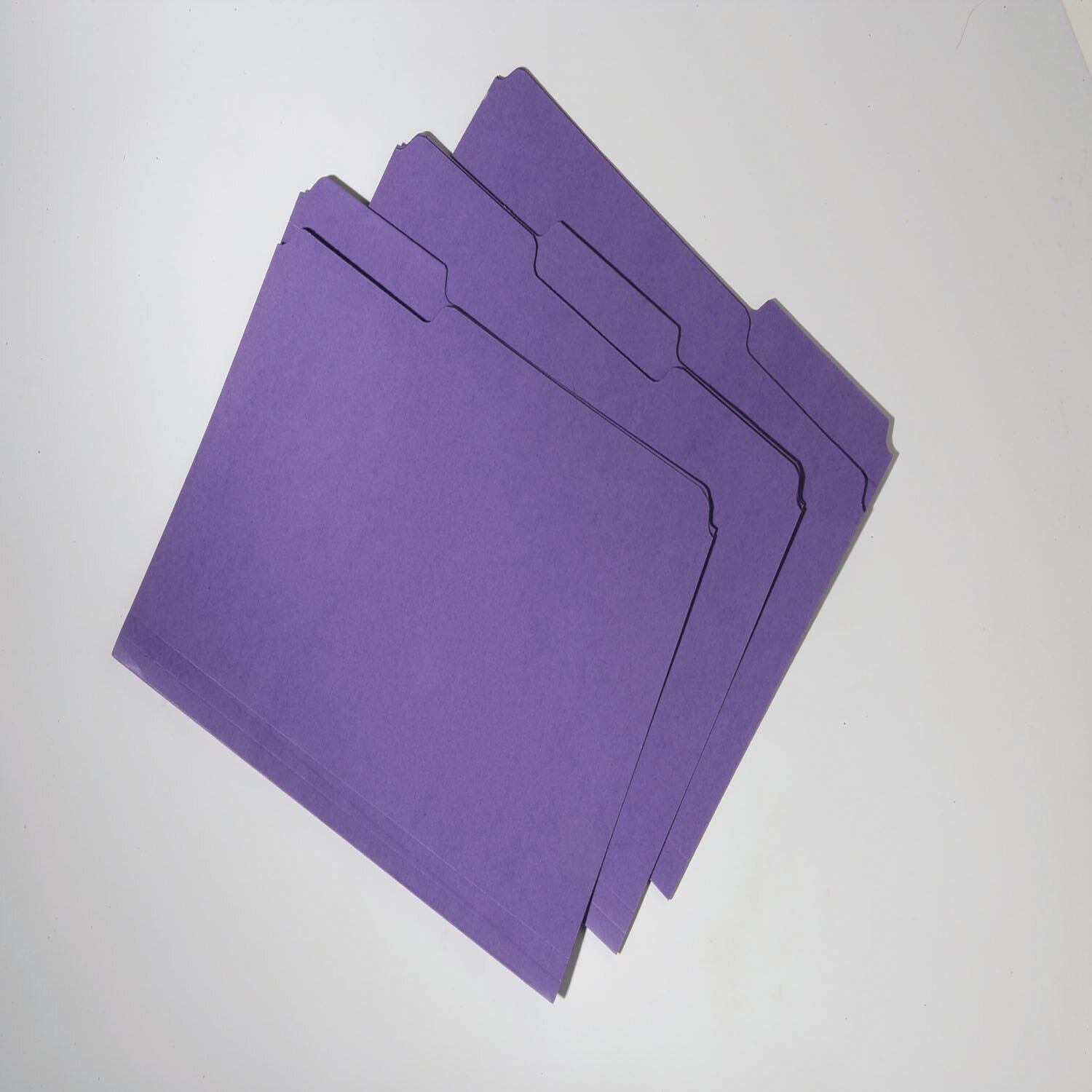 Folder, File, 100% Recycled, 60% PCW, Double Ply, Purple, Letter
