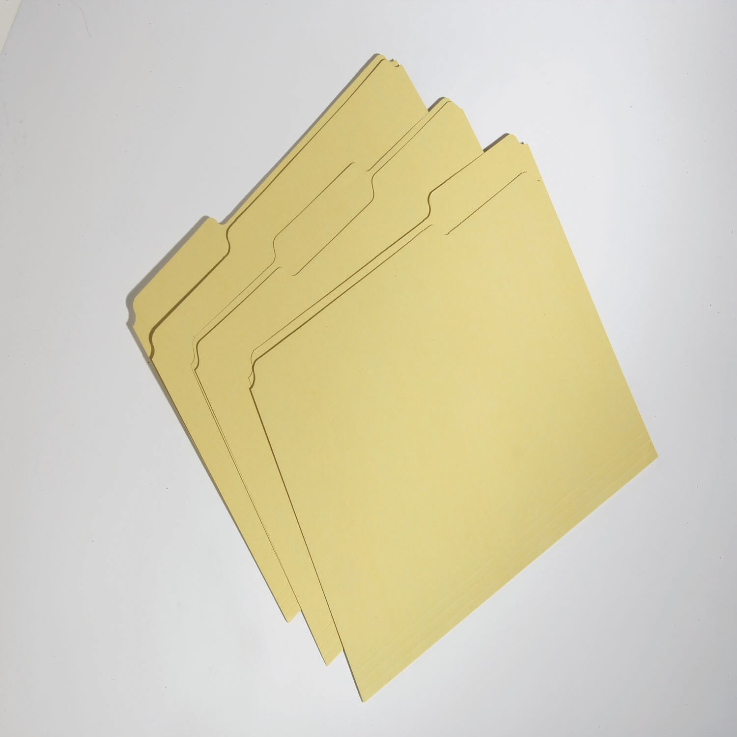 Folder, File, 100% Recycled, 60% PCW, 1/3 Cut, Yellow, Letter