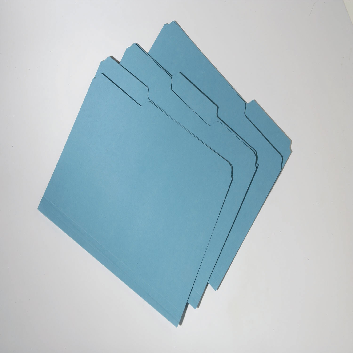 Folder, File, 100% Recycled, 60% PCW, Double Ply, Blue, Letter