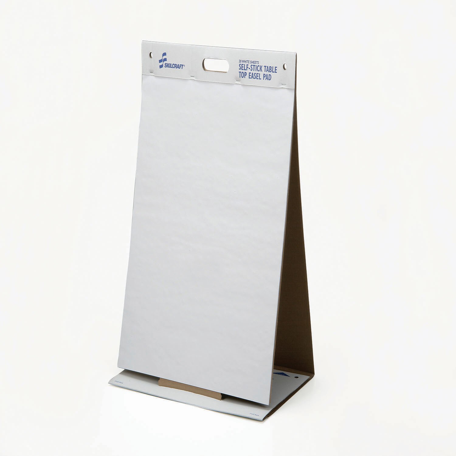 Writing Pad, Tabletop Easel, Self-Stick, Repositionable, Unruled, White, 20" x 23"