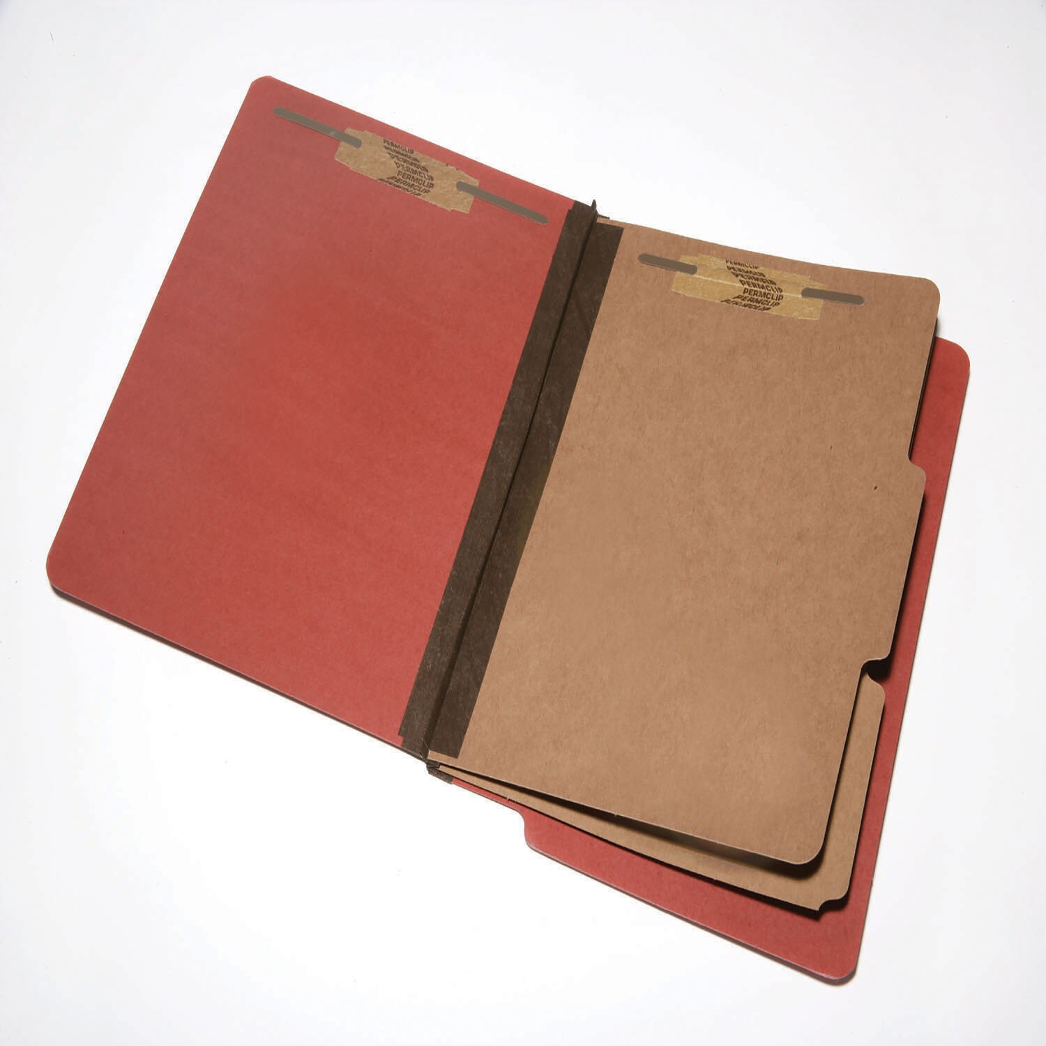 Folder, File, End Tab, Classification, 2 Dividers, 6 Part, Earth Red, Letter