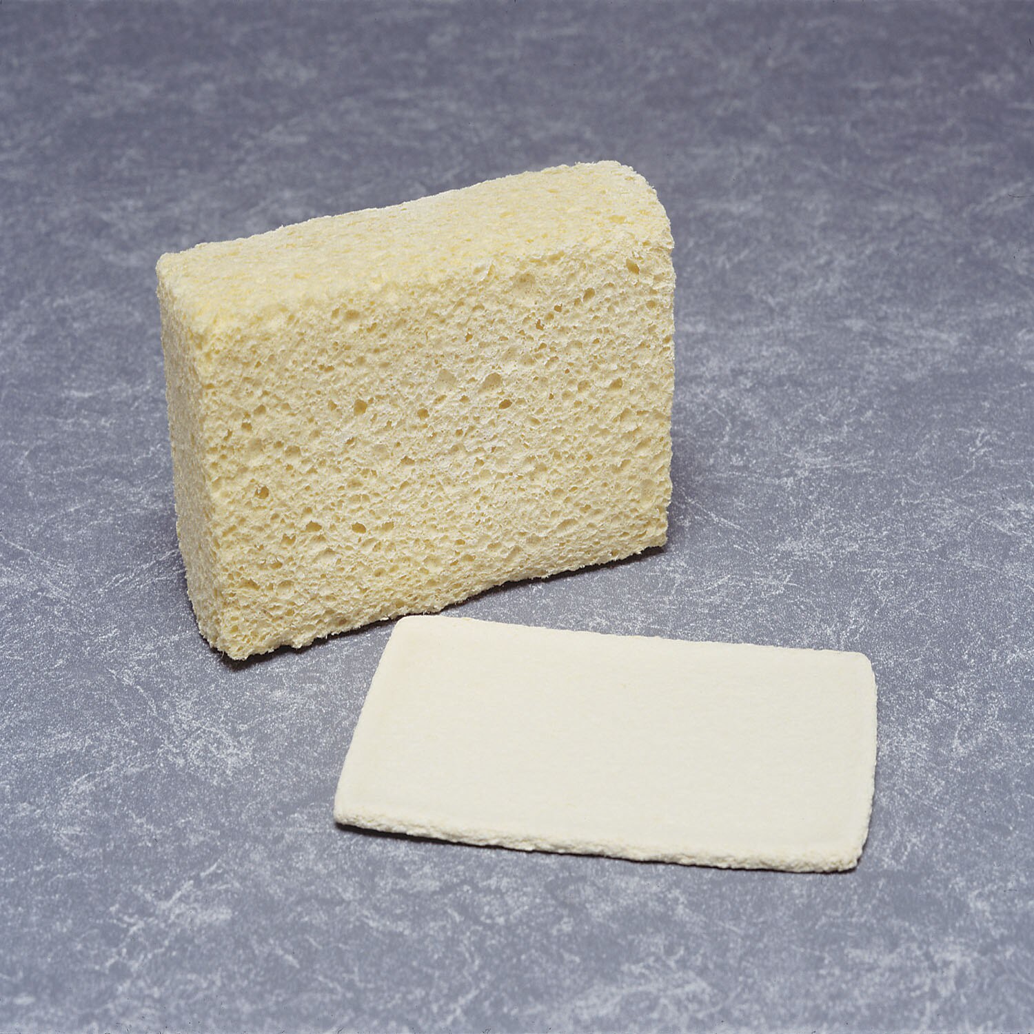 Sponge, Cellulose, Fine-Textured, Compressed, Natural, 3-5/8" x 5-3/4" x 1-3/4"