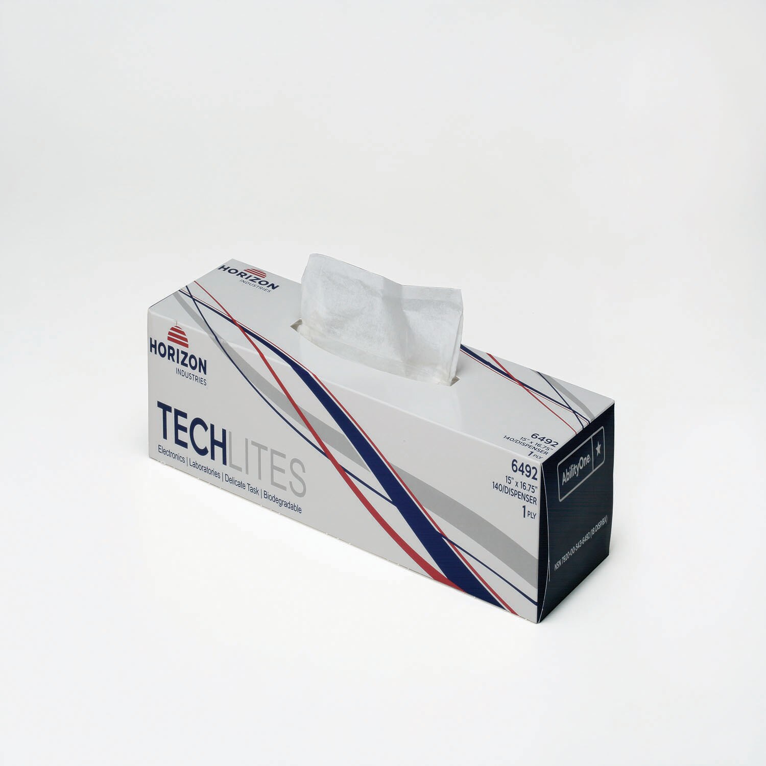 Towel, Paper Wiping, Light Duty, White, 15-1/4" x 16-1/2"