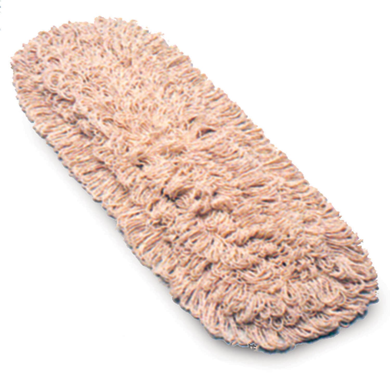 Mop head, Dust, Cotton, Launderable, Natural, 5" x 18"